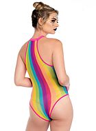 Teddy, net, rainbow, halterneck, colorful stripes